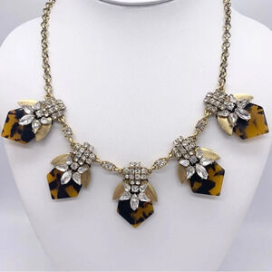 J. Crew Tortoise Jeweled Necklace
